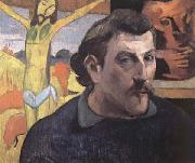 Paul Gauguin Self-Portrait with Yellow Christ oil painting reproduction
